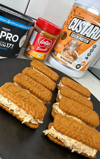 Biscoff “Nice-Cream” Sandwiches-Muscle Nation