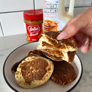 Biscoff Stuffed Pancakes-Muscle Nation