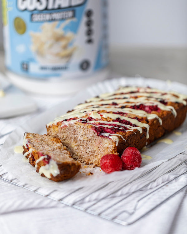 White Choc Raspberry Oat Slice-Muscle Nation