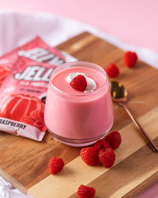 Raspberry Jelly Panna Cotta-Muscle Nation