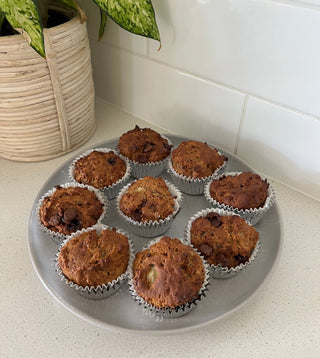 High Protein Choc Chip Banana Muffins-Muscle Nation
