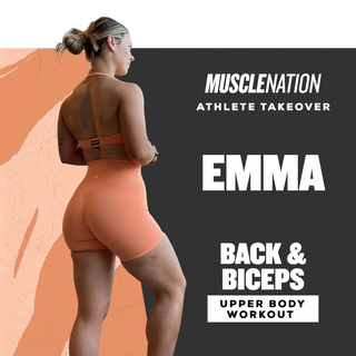 Emma Combs Back & Biceps Workout-Muscle Nation