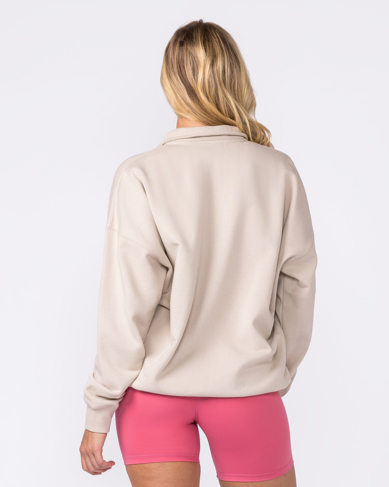 Academy Quarter Zip - Cream-Jumpers & Hoodies-XXS-042619CREAM-XXS-MNAPPRL50241-6-Muscle Nation