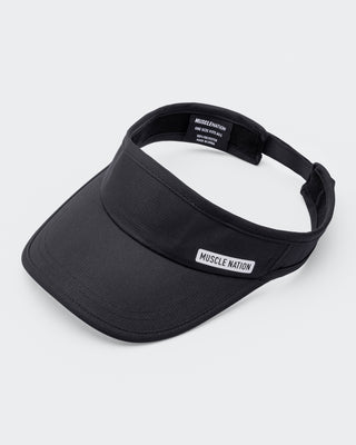 Muscle Nation Active Visor - Black-Accessories-Black-ACC1124176BLK-ONE-MNAPPRL32757-2-Muscle Nation