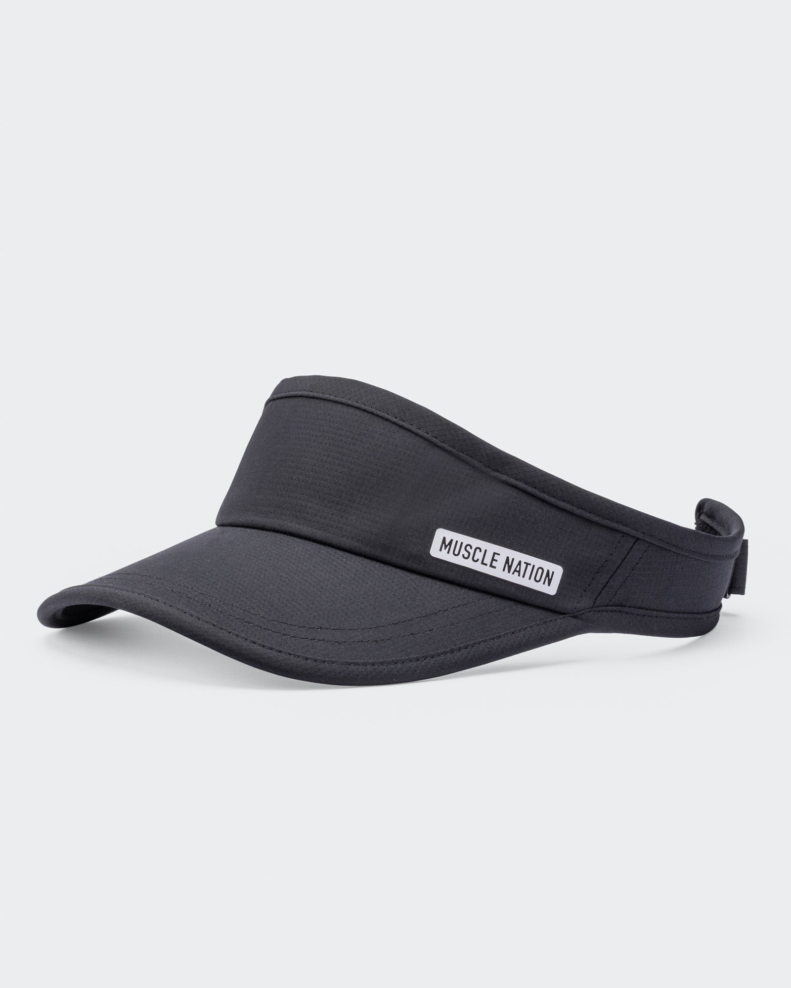Muscle Nation Active Visor - Black-Accessories-Black-ACC1124176BLK-ONE-MNAPPRL32757-1-Muscle Nation