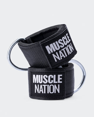 Ankle Straps - Black-Belts & Straps-ONE-MNAPP22199-MNAPP22199-2-Muscle Nation
