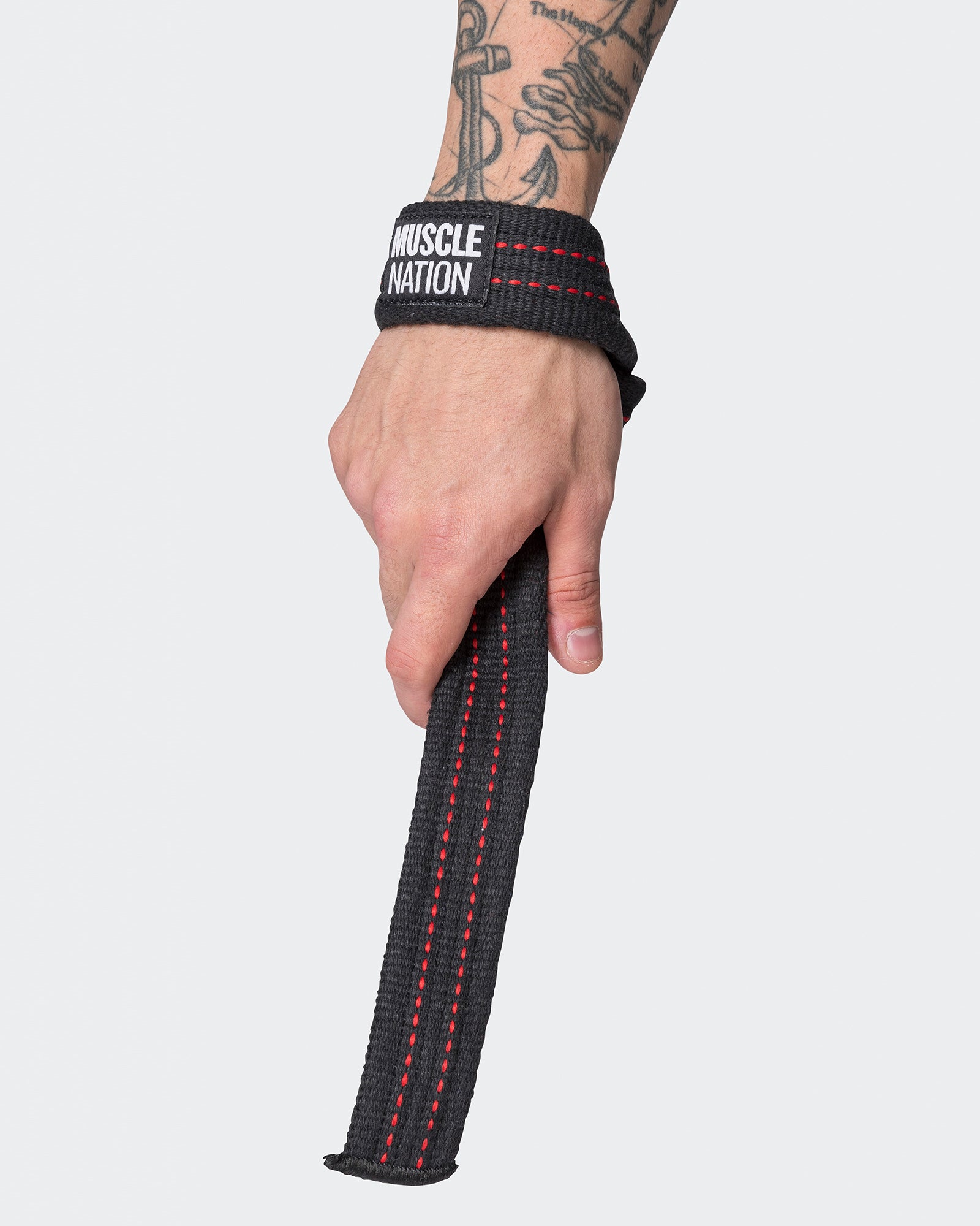 Lifting Straps - Black / Red-Belts & Straps-MNAPP22196-MNAPP22196-3-Muscle Nation