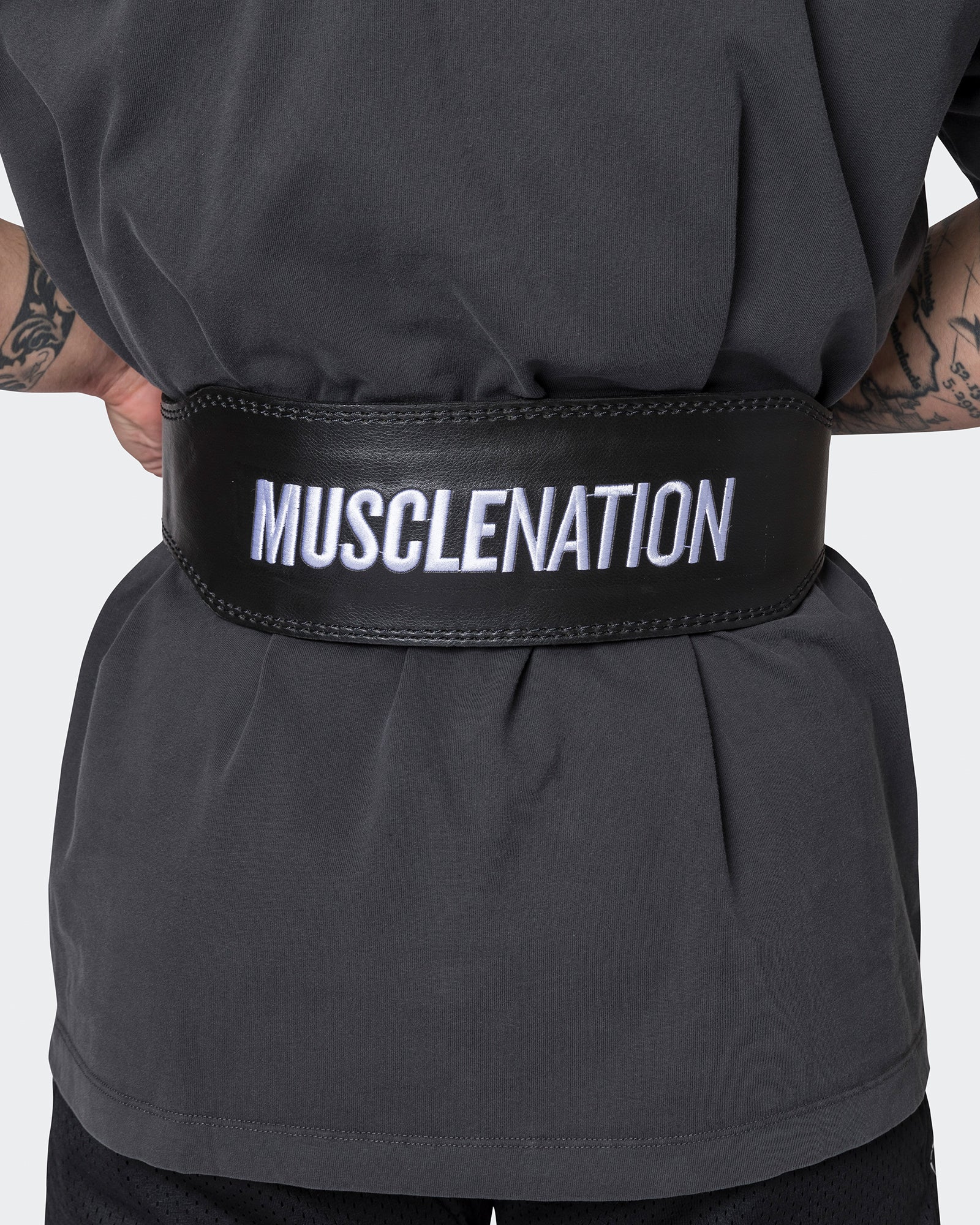 Lifting Belt - Black-Belts & Straps-S/M/L-MNAPP22197-MNAPP22197-4-Muscle Nation