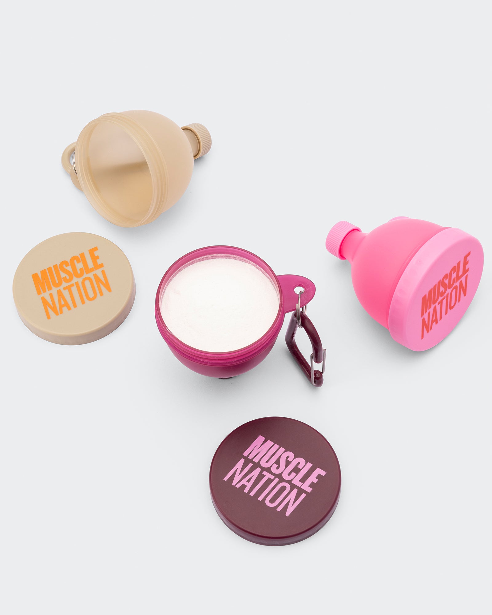 Fill And Go Funnel (x3 Pack) - Hollywood Pink Multi-Accessories-Hollywood Pink Multi-ACC022568HWPNKM-ONE-MNAPPRL42422-1-Muscle Nation