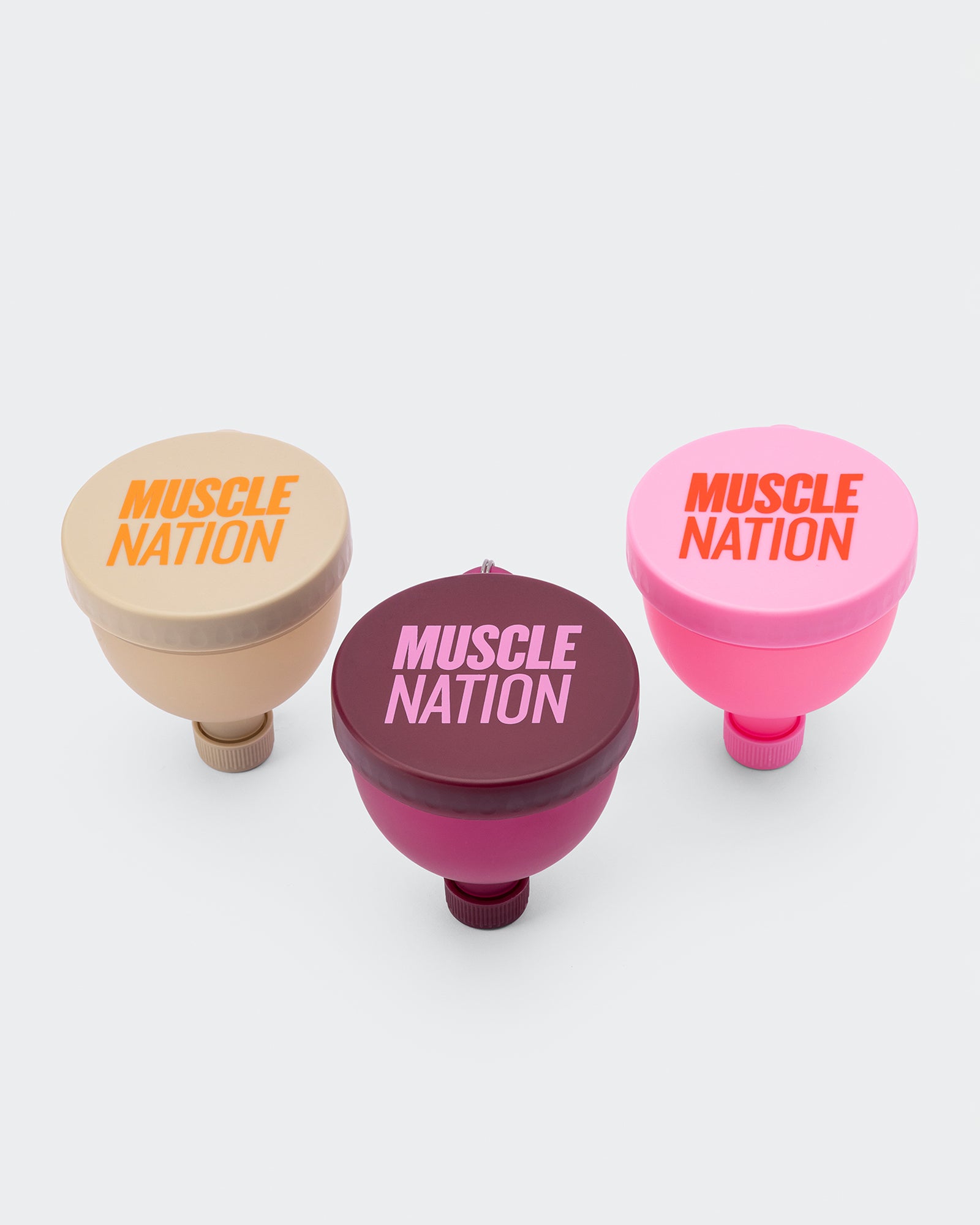 Fill And Go Funnel (x3 Pack) - Hollywood Pink Multi-Accessories-Hollywood Pink Multi-ACC022568HWPNKM-ONE-MNAPPRL42422-4-Muscle Nation