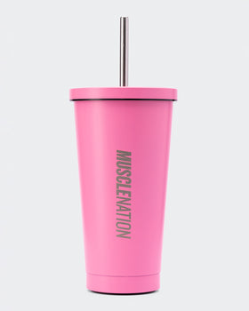 Stainless Steel Cup - Hollywood Pink-Accessories-Hollywood Pink-ACC022574HWPNK-ONE-MNAPPRL42438-1-Muscle Nation