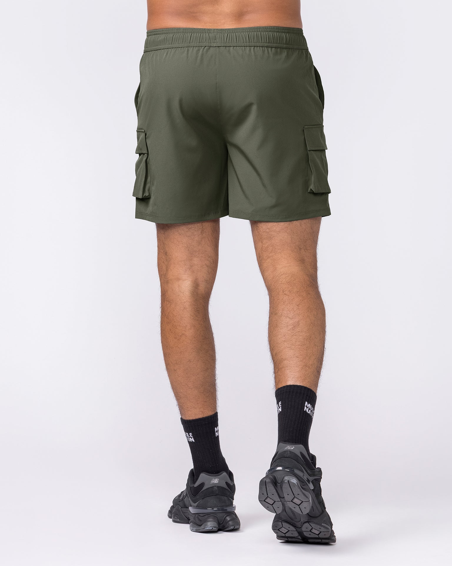 Active Cargo 5" Shorts - Dark Khaki-Shorts-S-022651DKHAKI-S-MNAPPRL49845-5-Muscle Nation