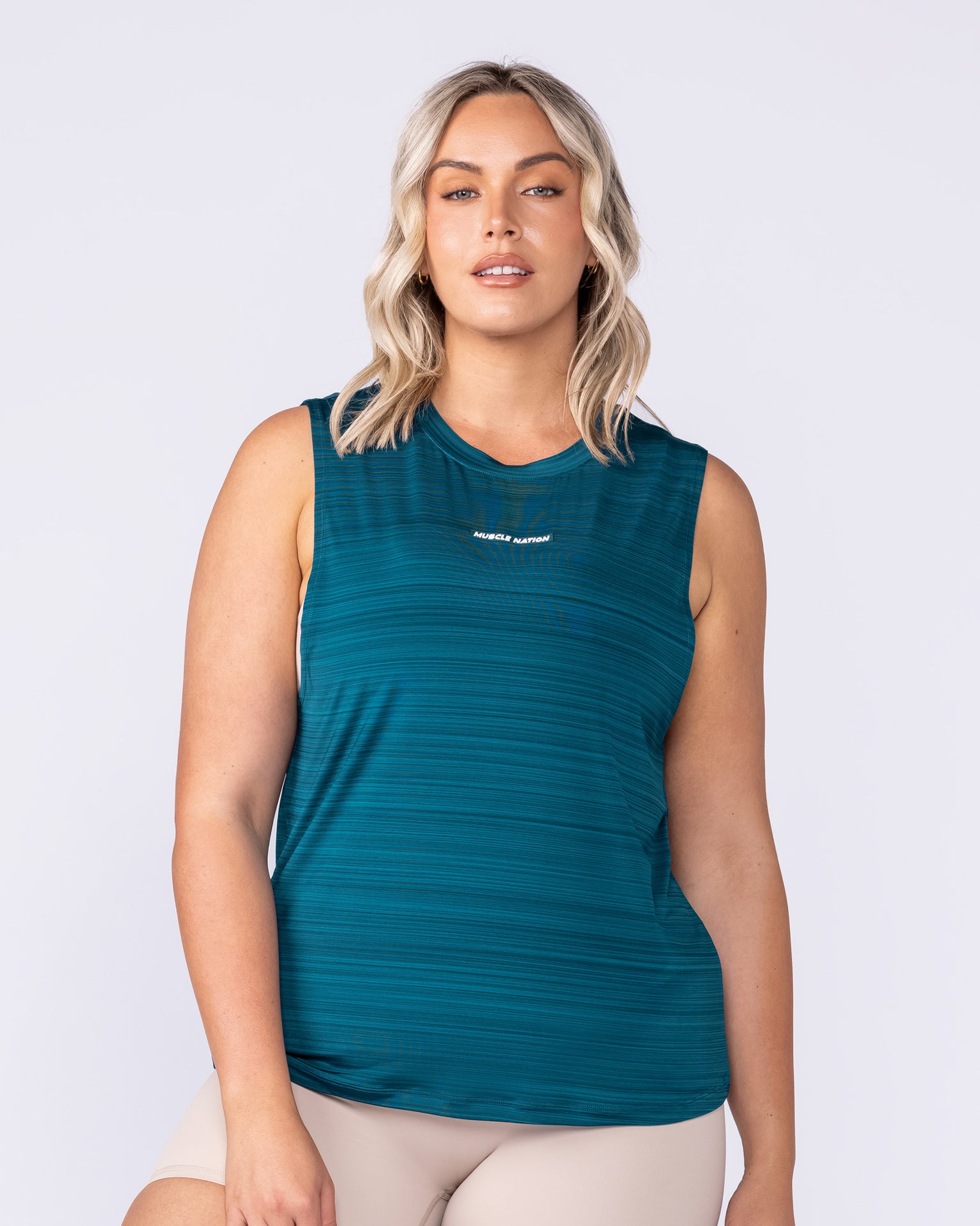 Active Drop Arm Training Tank - Dark Marine-Singlets & Tanks-XXS-1125126DRKMRN-XXS-MNAPPRL45093-1-Muscle Nation