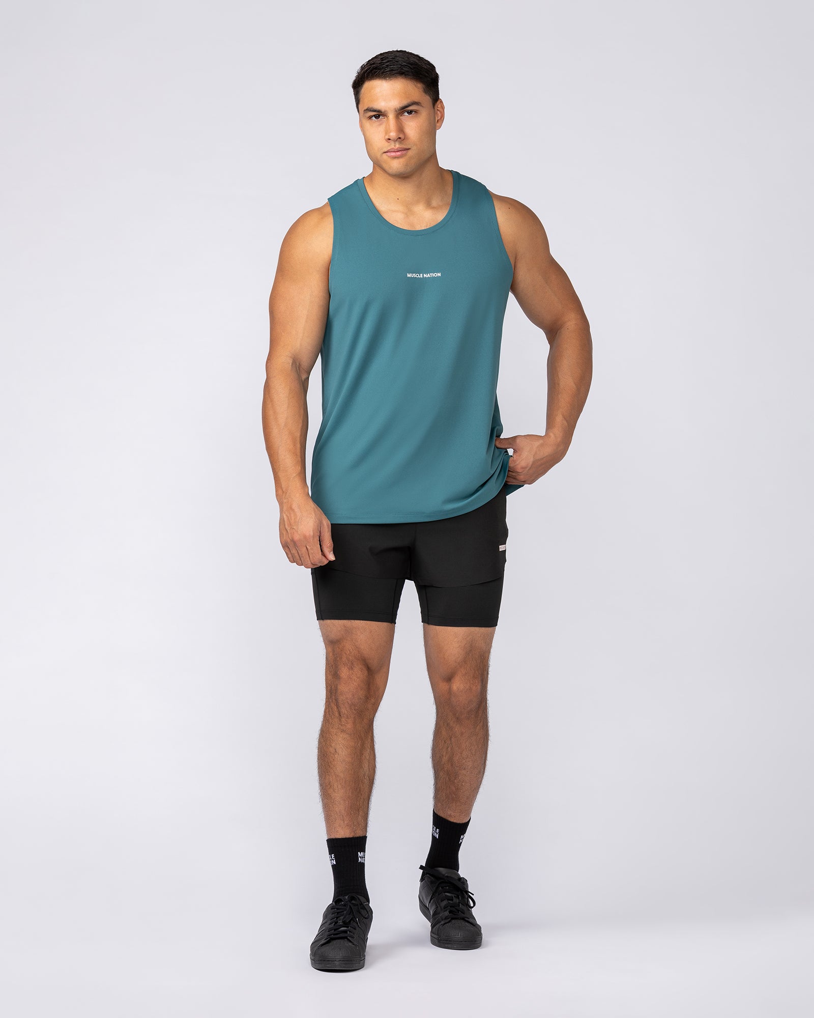 Active Training Tank - Shark-Singlets & Tanks-S-092526SHRK-S-MNAPPRL44227-5-Muscle Nation