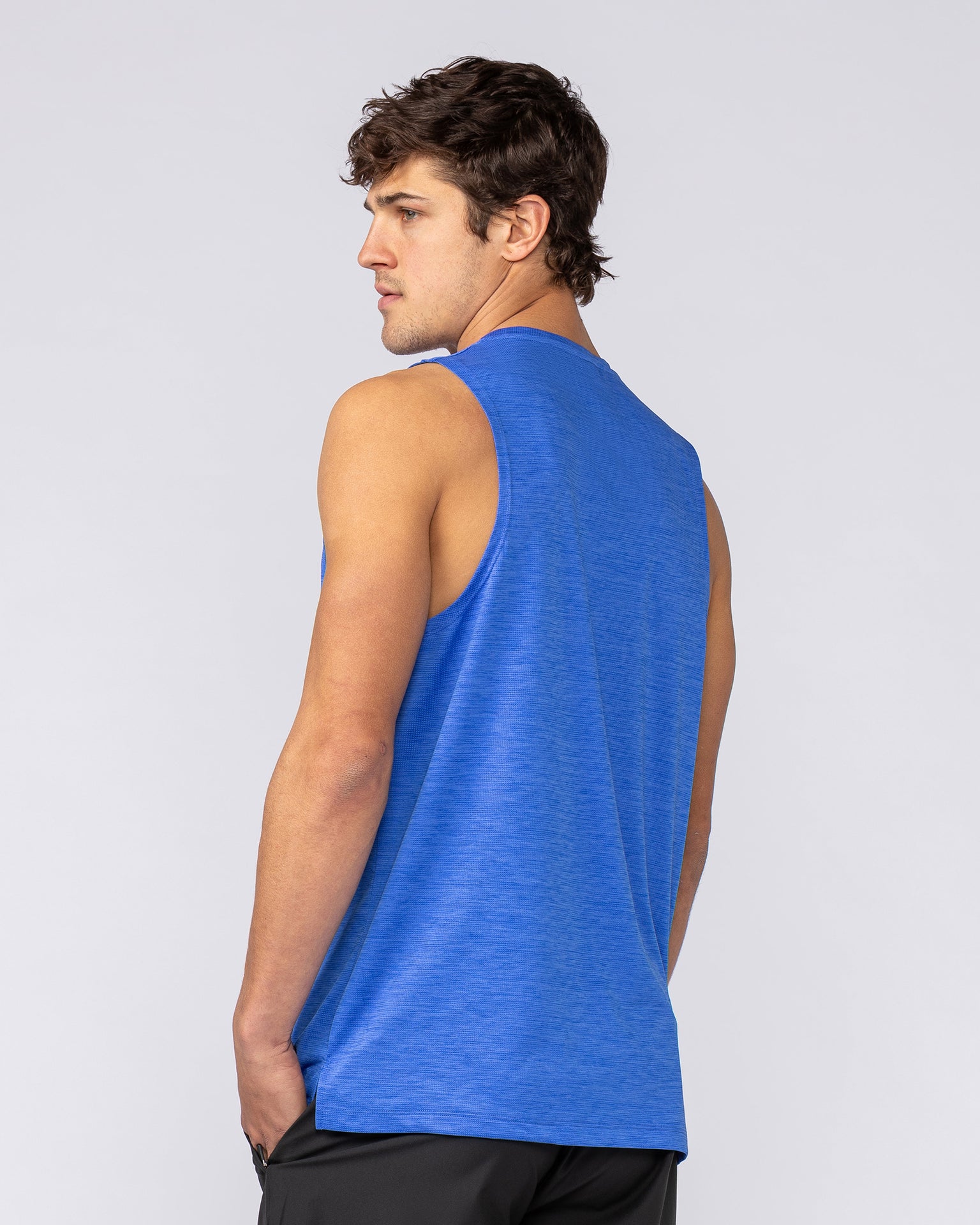 Aero Active Tank - Power Blue-Singlets & Tanks-S-082533PWRBL-S-MNAPPRL43820-4-Muscle Nation