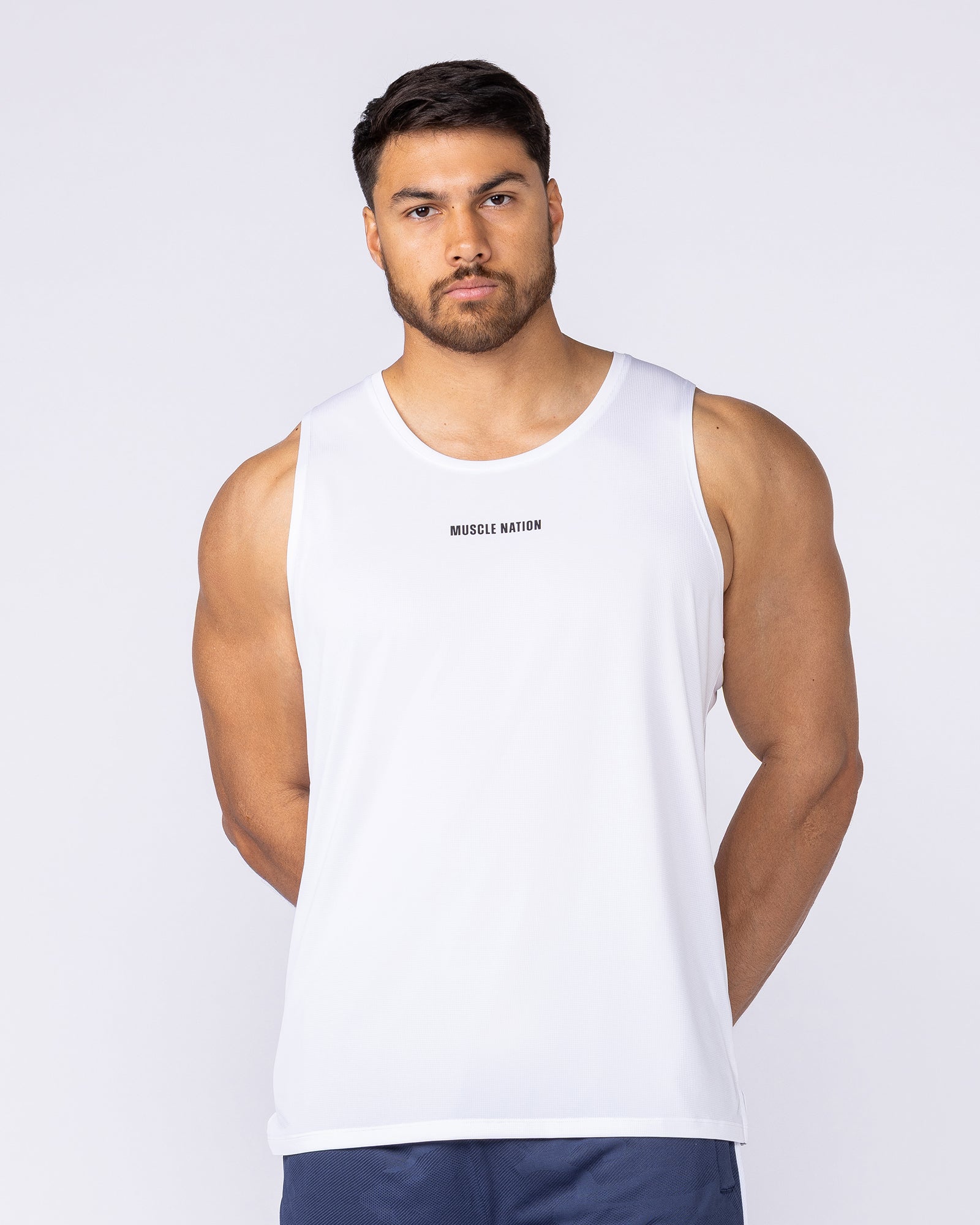 Aero Active Tank - White-Singlets & Tanks-S-1125167WHT-S-MNAPPRL47199-3-Muscle Nation