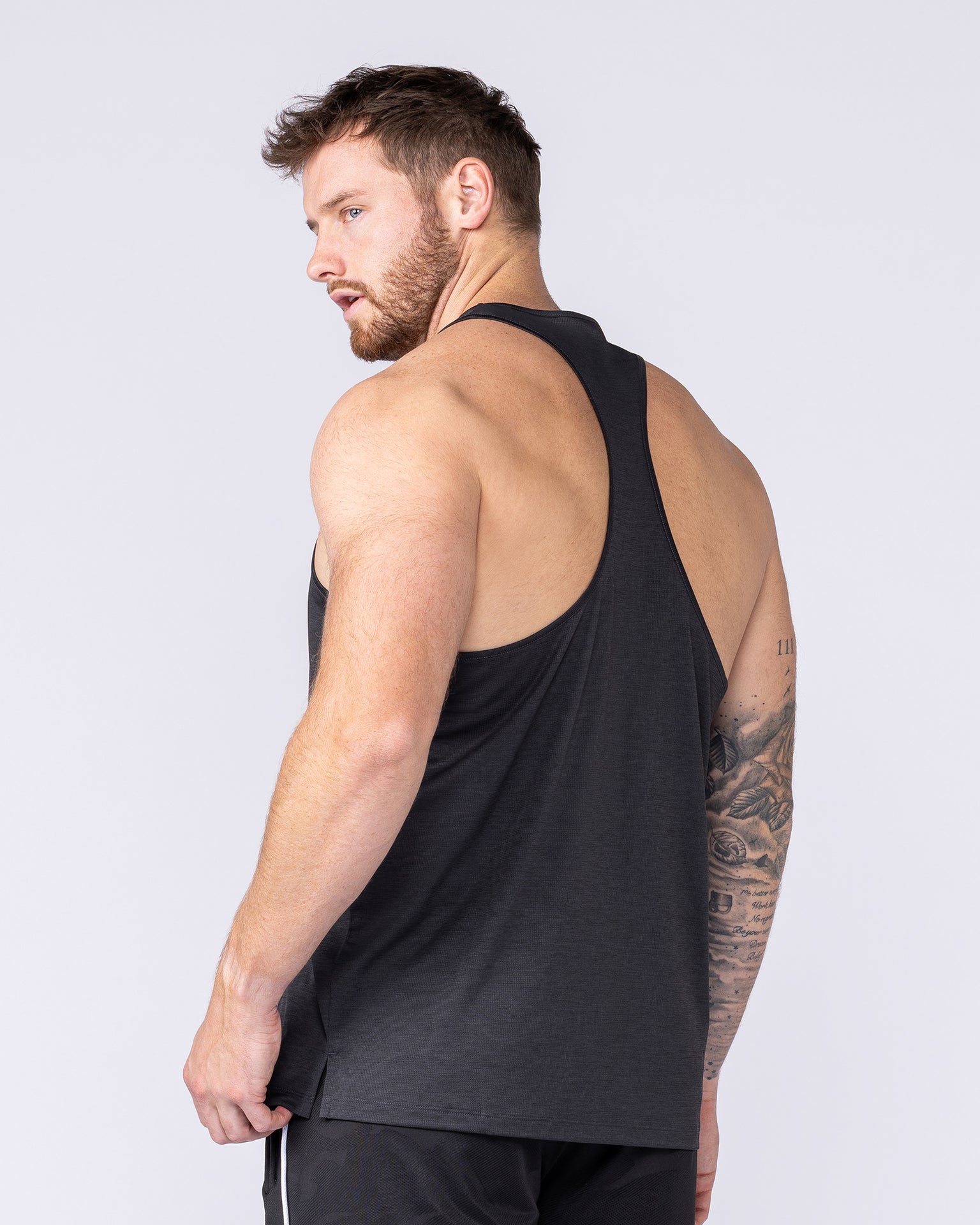 Aero Y Back Singlet - Black-Singlets & Tanks-S-112563BLK-S-MNAPPRL47213-1-Muscle Nation