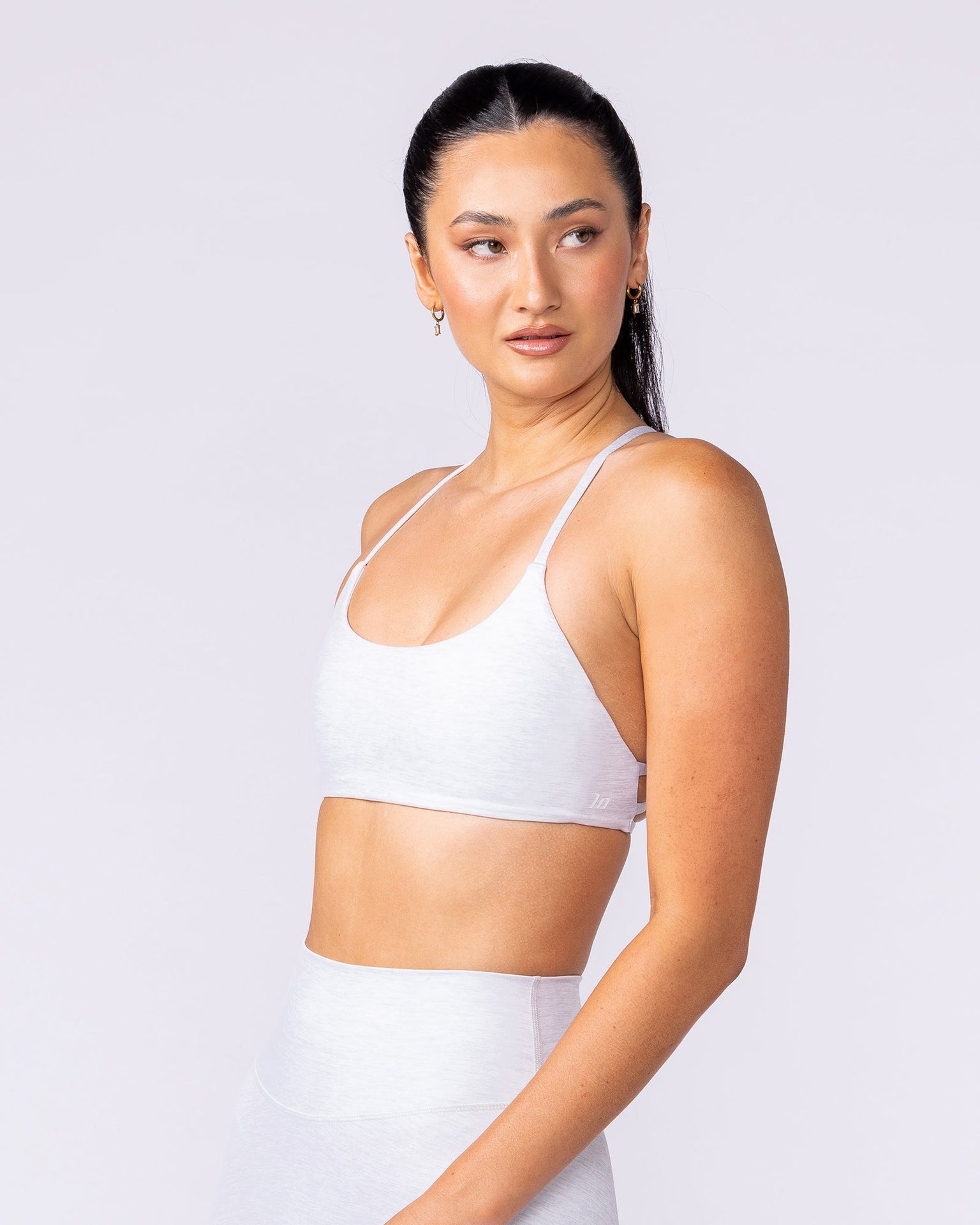 Afterglow Bralette - White Grey Marl-Bralettes-XXS-1125106WHTGMRL-XXS-MNAPPRL45406-3-Muscle Nation