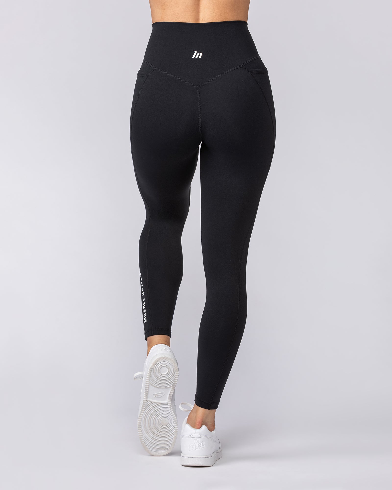 Agility Aura Pocket Ankle Length Leggings - Black-Leggings-XXS-082423BLK-XXS-MNAPPRL32244-7-Muscle Nation