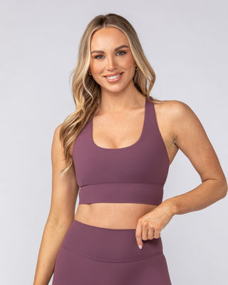 Allure Longline Bra - Acai-Sports Bras-XS-082502ACAI-XS-MNAPPRL43629-1-Muscle Nation