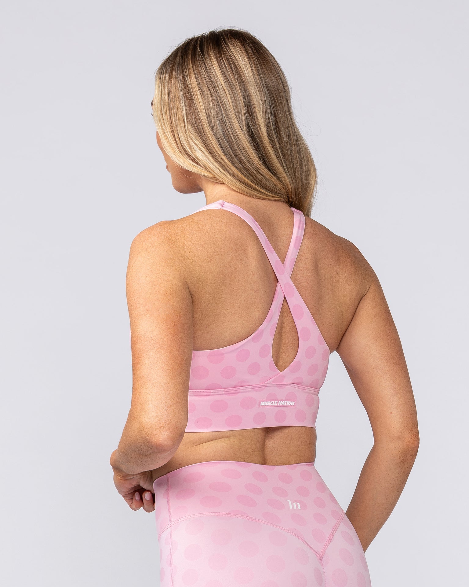 Allure Longline Bra - Blossom Spot-Sports Bras-XS-082502BLMSP-XS-MNAPPRL43620-3-Muscle Nation
