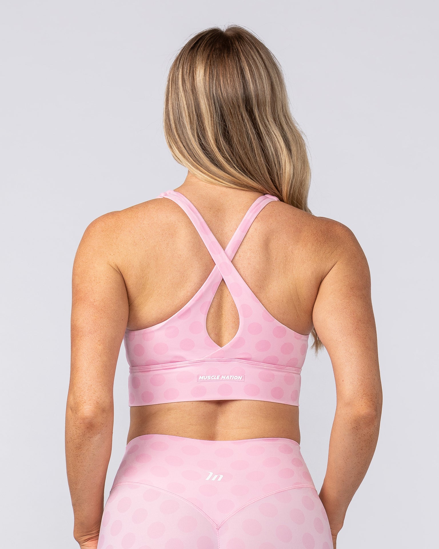 Allure Longline Bra - Blossom Spot-Sports Bras-XS-082502BLMSP-XS-MNAPPRL43620-4-Muscle Nation
