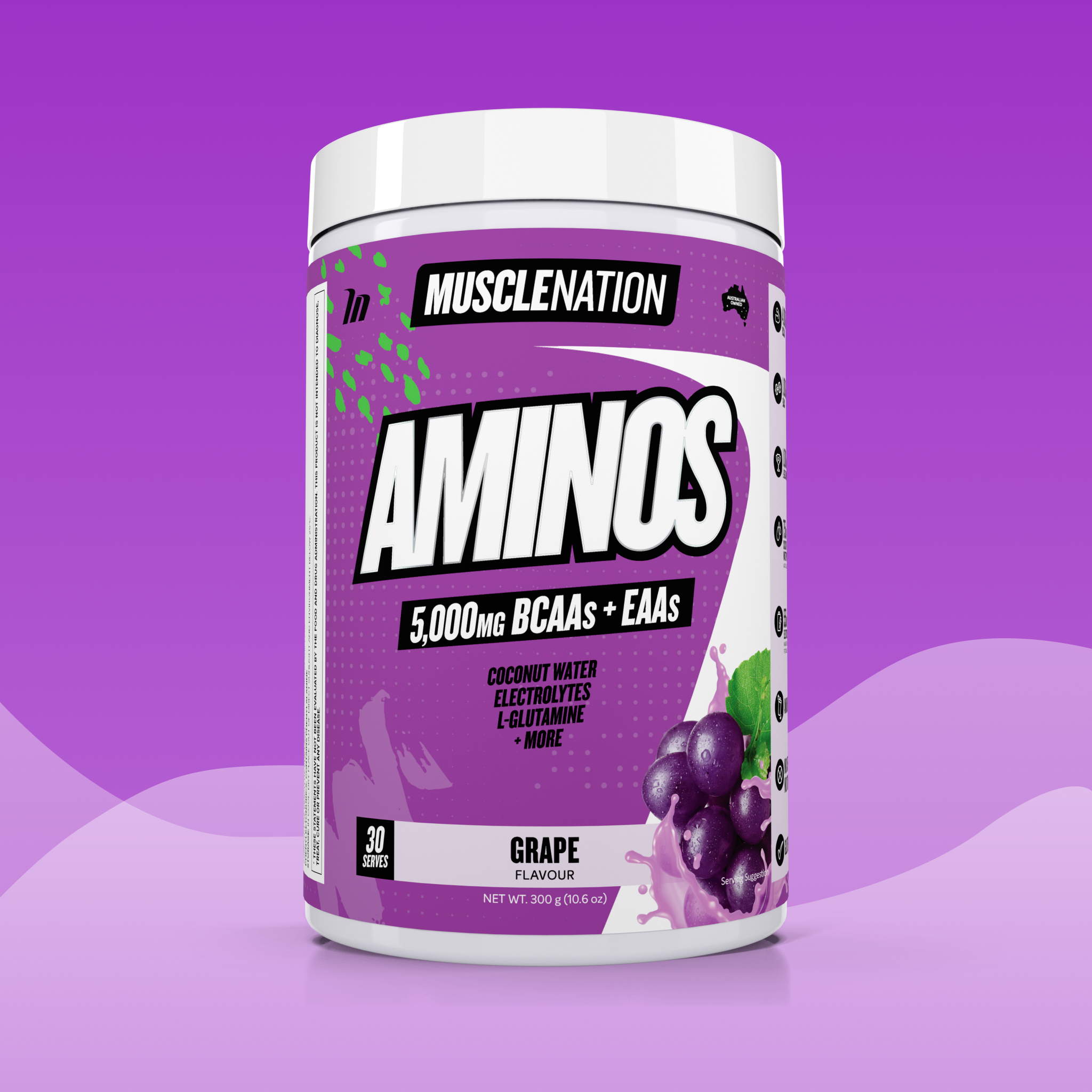 AMINOS + HYDRATION - Grape - 30 serves-Aminos-MNSUPPS0145-764460254051-1-Muscle Nation