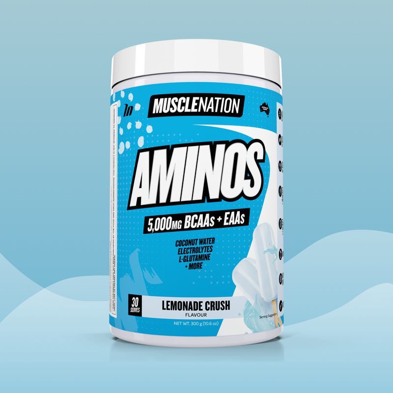 AMINOS + HYDRATION - Lemonade Crush - 30 serves-Aminos-MNSUPPS0147-764460254075-1-Muscle Nation