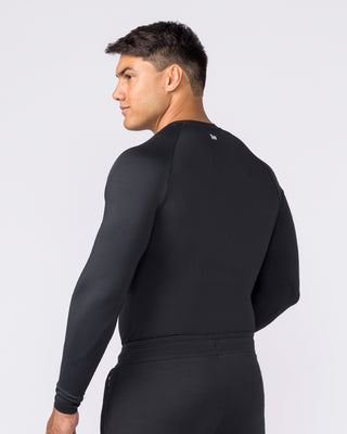 Apex Long Sleeve Tee - Black-T-Shirts-XS-042647BLK-XS-MNAPPRL50525-2-Muscle Nation