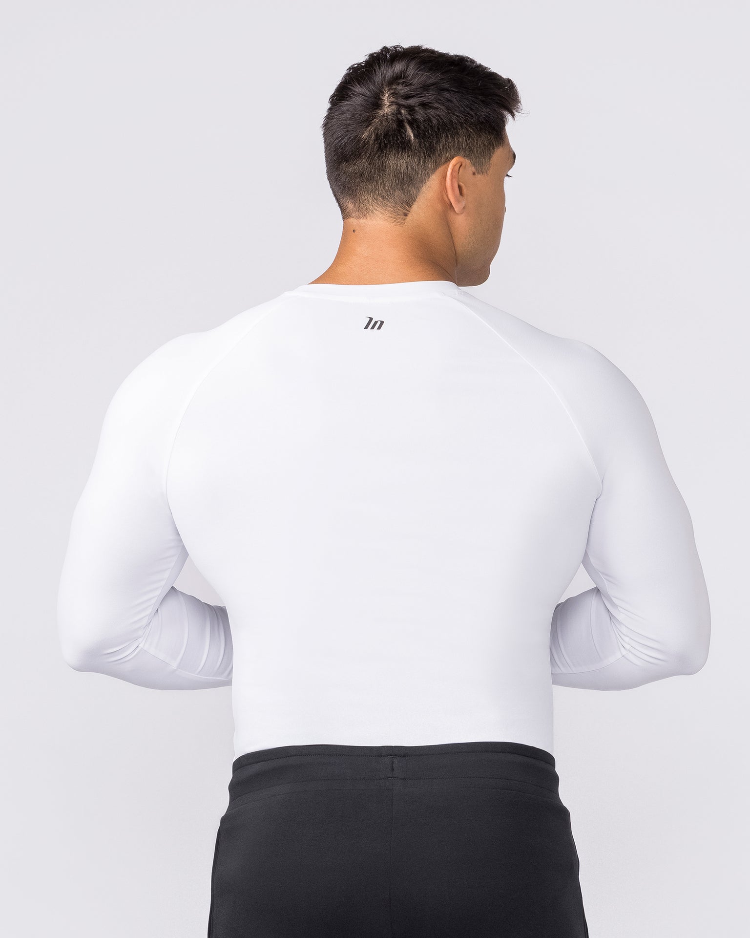Apex Long Sleeve Tee - White-Long Sleeve T-Shirts-XS-042647WHT-XS-MNAPPRL50540-5-Muscle Nation