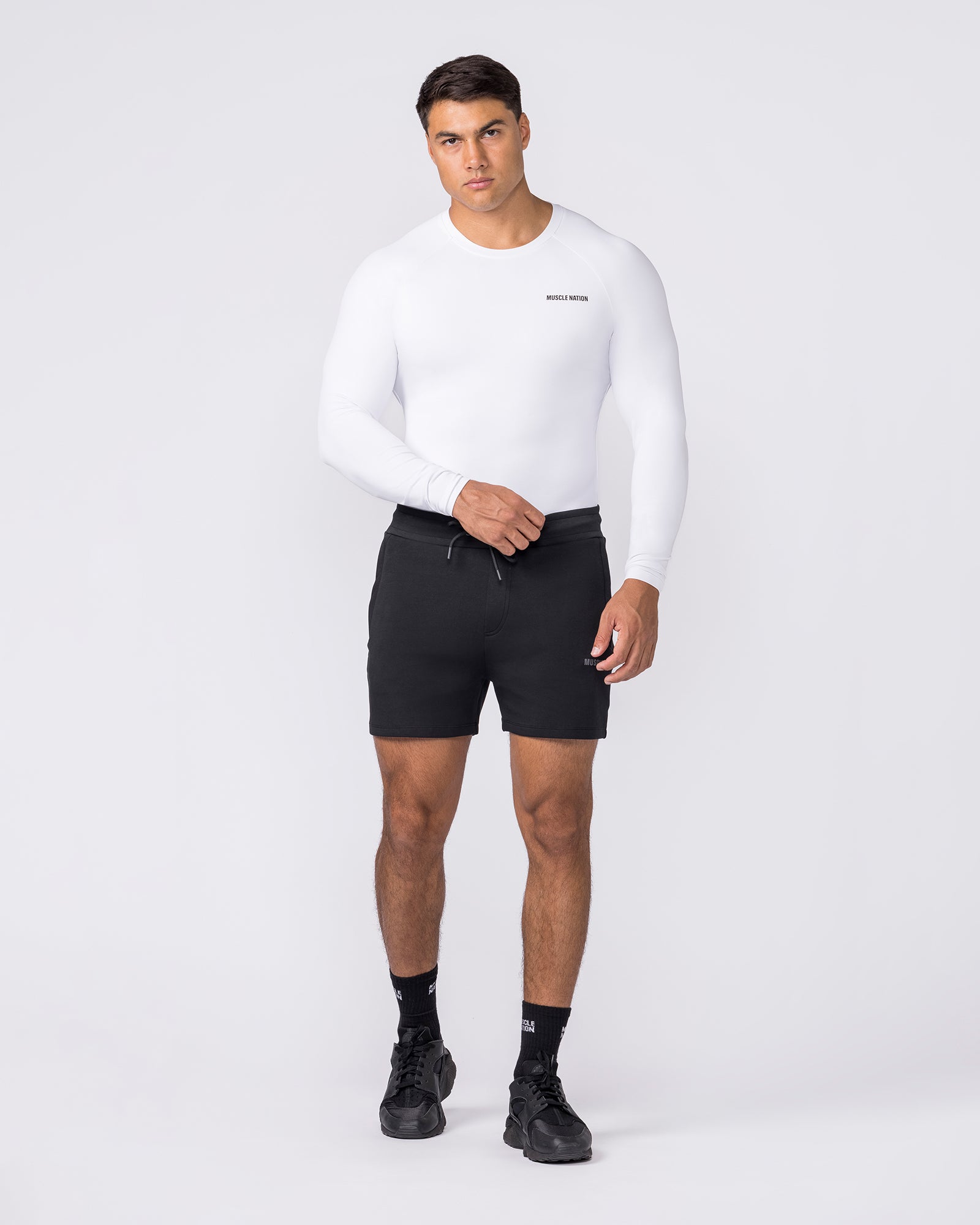 Apex Long Sleeve Tee - White-Long Sleeve T-Shirts-XS-042647WHT-XS-MNAPPRL50540-6-Muscle Nation