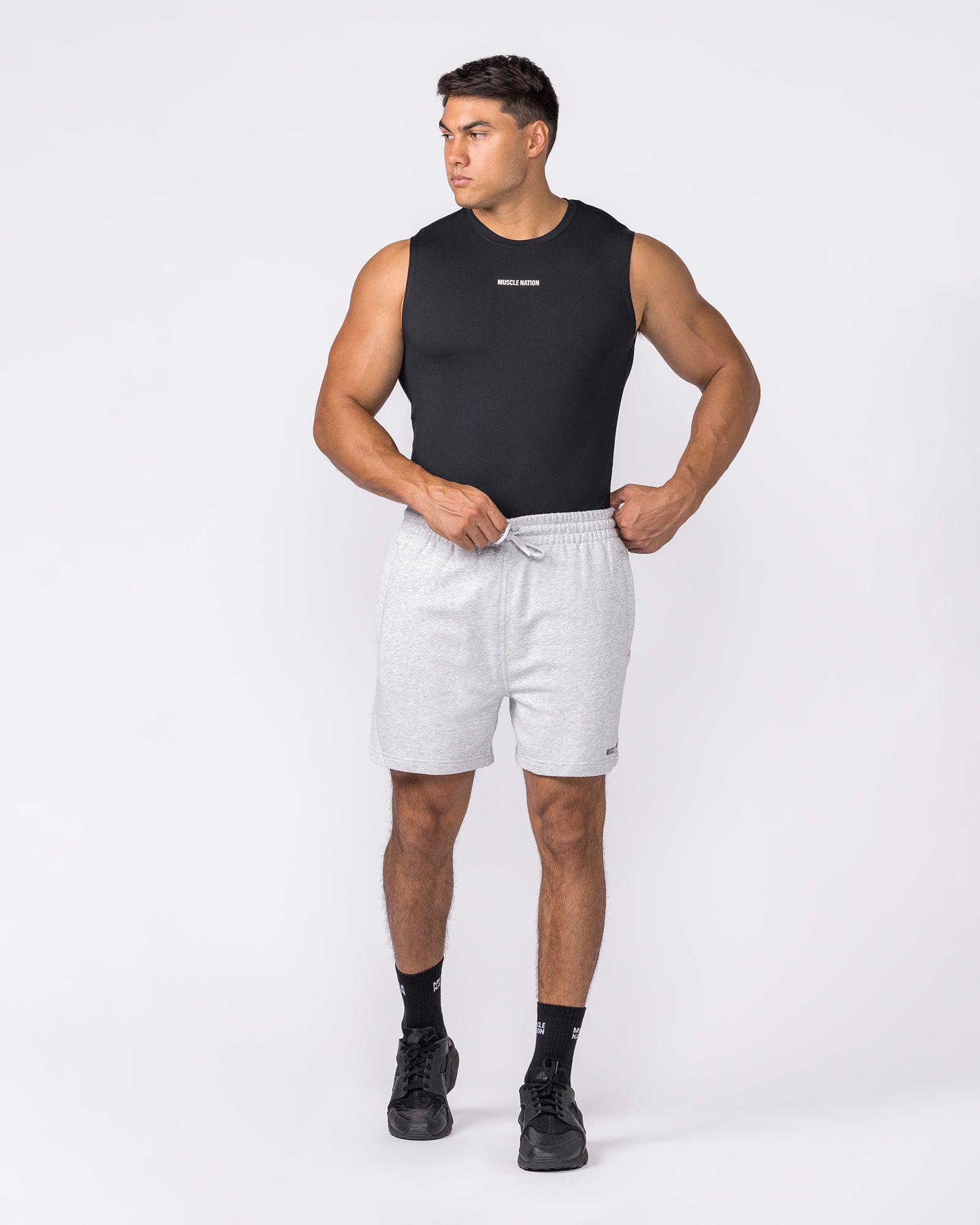 Apex Sleeveless Tee - Black-Singlets & Tanks-S-042649BLK-S-MNAPPRL50547-6-Muscle Nation
