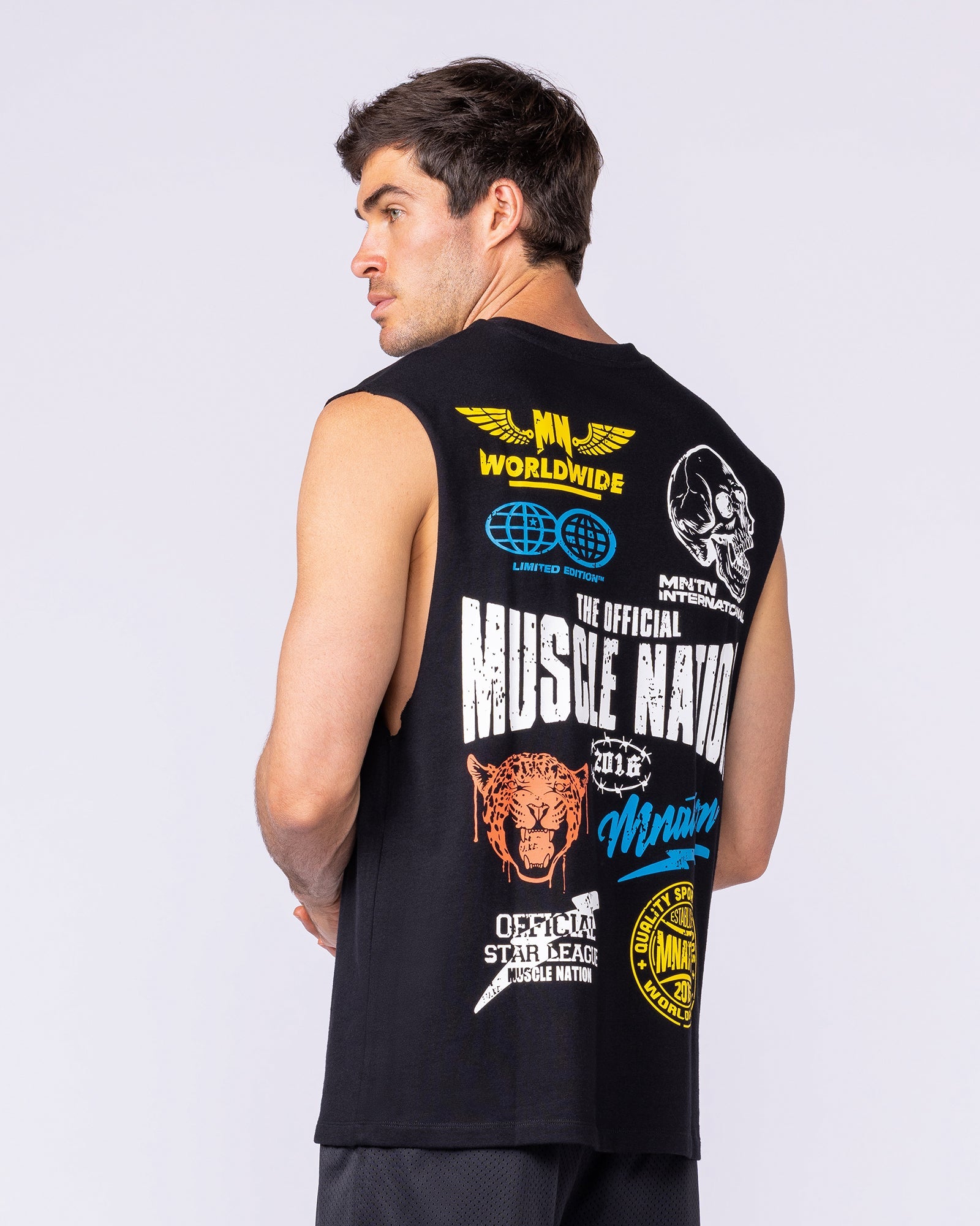 Archives Muscle Tank - Black-Singlets & Tanks-S-1125149BLK-S-MNAPPRL47227-3-Muscle Nation