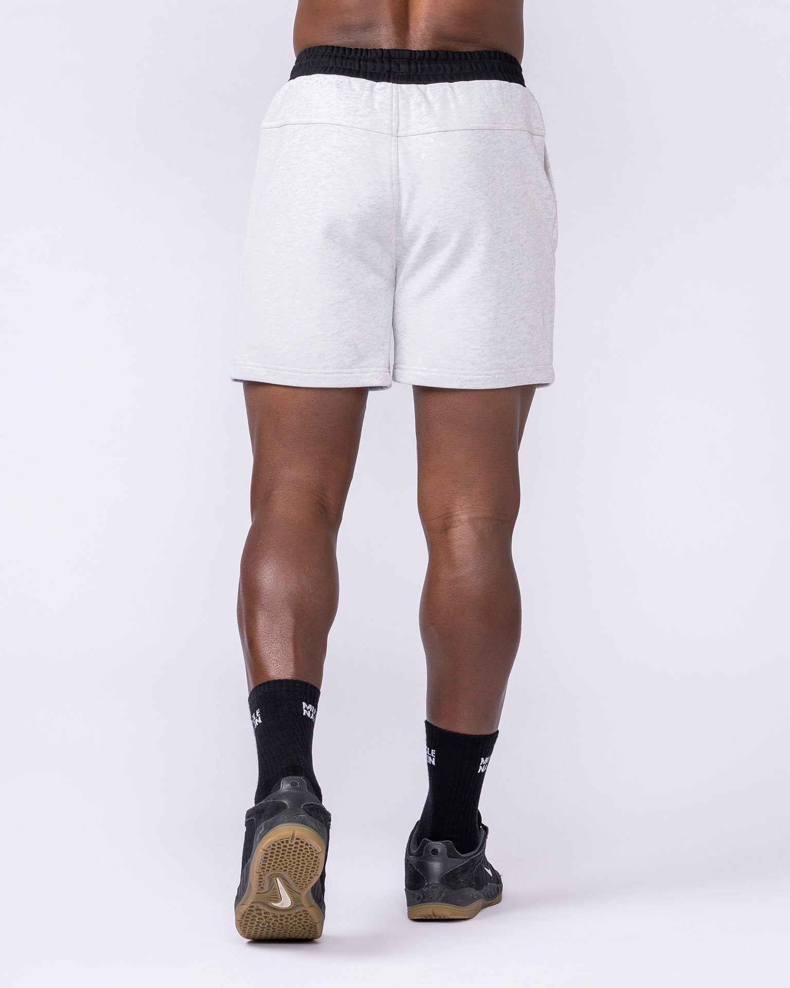 Archives Sweat 5" Shorts - Snow Grey Marl-Shorts-S-112558SNGRYMR-S-MNAPPRL47259-5-Muscle Nation
