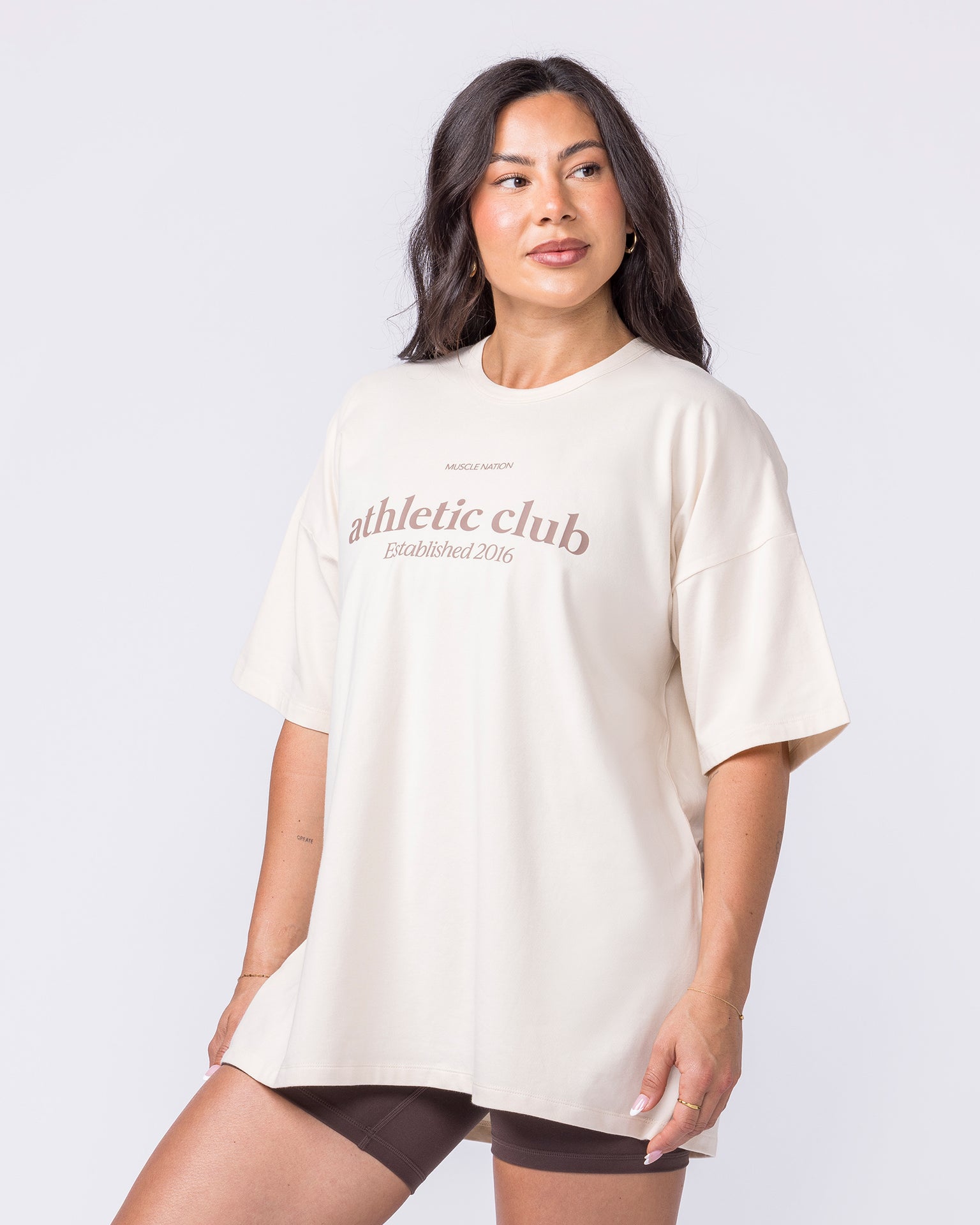 Athletic Club Oversized Tee - Dew-T-Shirts-XXS-022613DEW-XXS-MNAPPRL48578-3-Muscle Nation