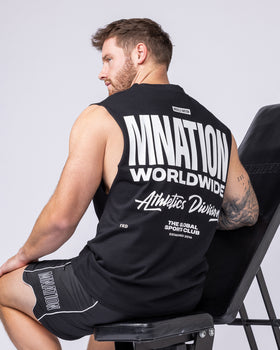 Athletic Division Muscle Tank - Black-Singlets & Tanks-S-1125221BLK-S-MNAPPRL47280-1-Muscle Nation