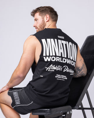 Athletic Division Muscle Tank - Black-Singlets & Tanks-S-1125221BLK-S-MNAPPRL47280-1-Muscle Nation