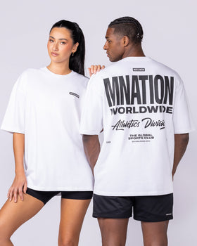 Athletic Division Pump Cover - White-T-Shirts-XS-1125176WHT-XS-MNAPPRL47309-6-Muscle Nation