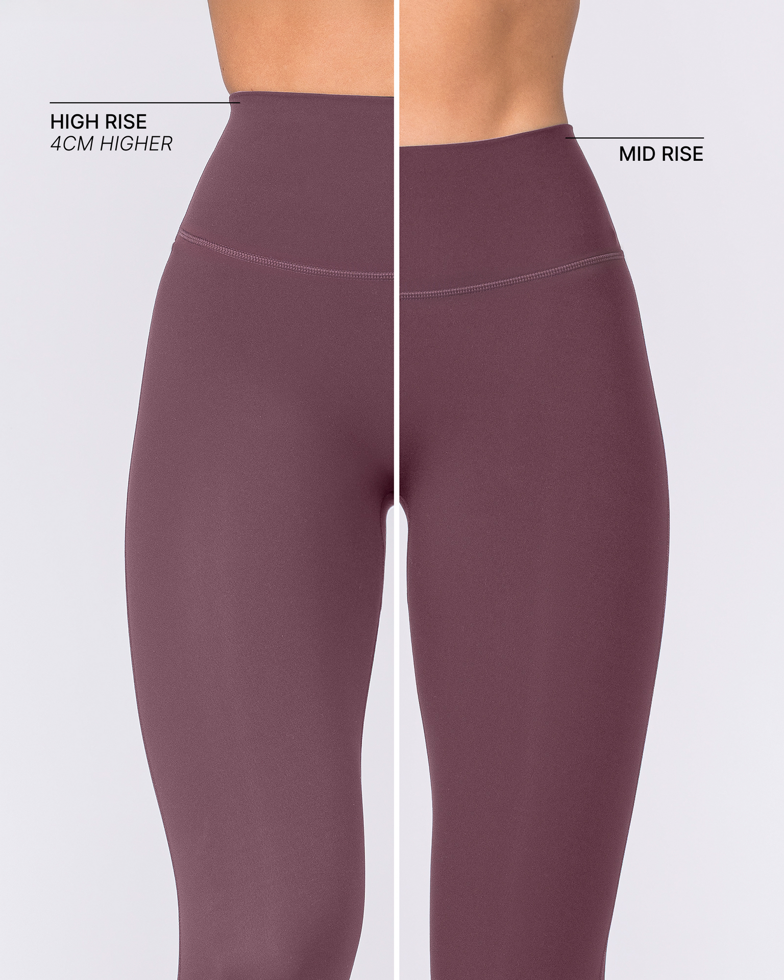 Aura Peachy High Invisible Scrunch Ankle Leggings - Dark Cherry-Leggings-XXS-032606DKCHRY-XXS-MNAPPRL48897-2-Muscle Nation