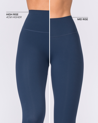 Aura Peachy High Invisible Scrunch Ankle Leggings - Navy-Leggings-XXS-032606NAVY-XXS-MNAPPRL48888-2-Muscle Nation