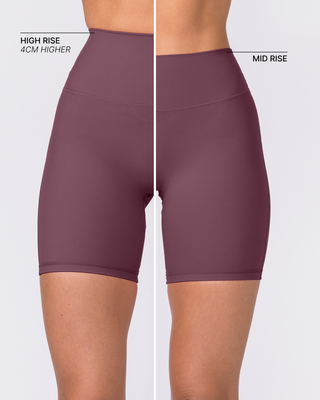 Aura Peachy High Invisible Scrunch Bike Shorts - Dark Cherry-Shorts-XXS-032604DKCHRY-XXS-MNAPPRL48933-2-Muscle Nation