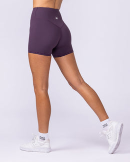 Aura Back Pocket Midway Shorts - Midnight Plum-Shorts-XXS-1125119MIDNTPL-XXS-MNAPPRL45581-1-Muscle Nation