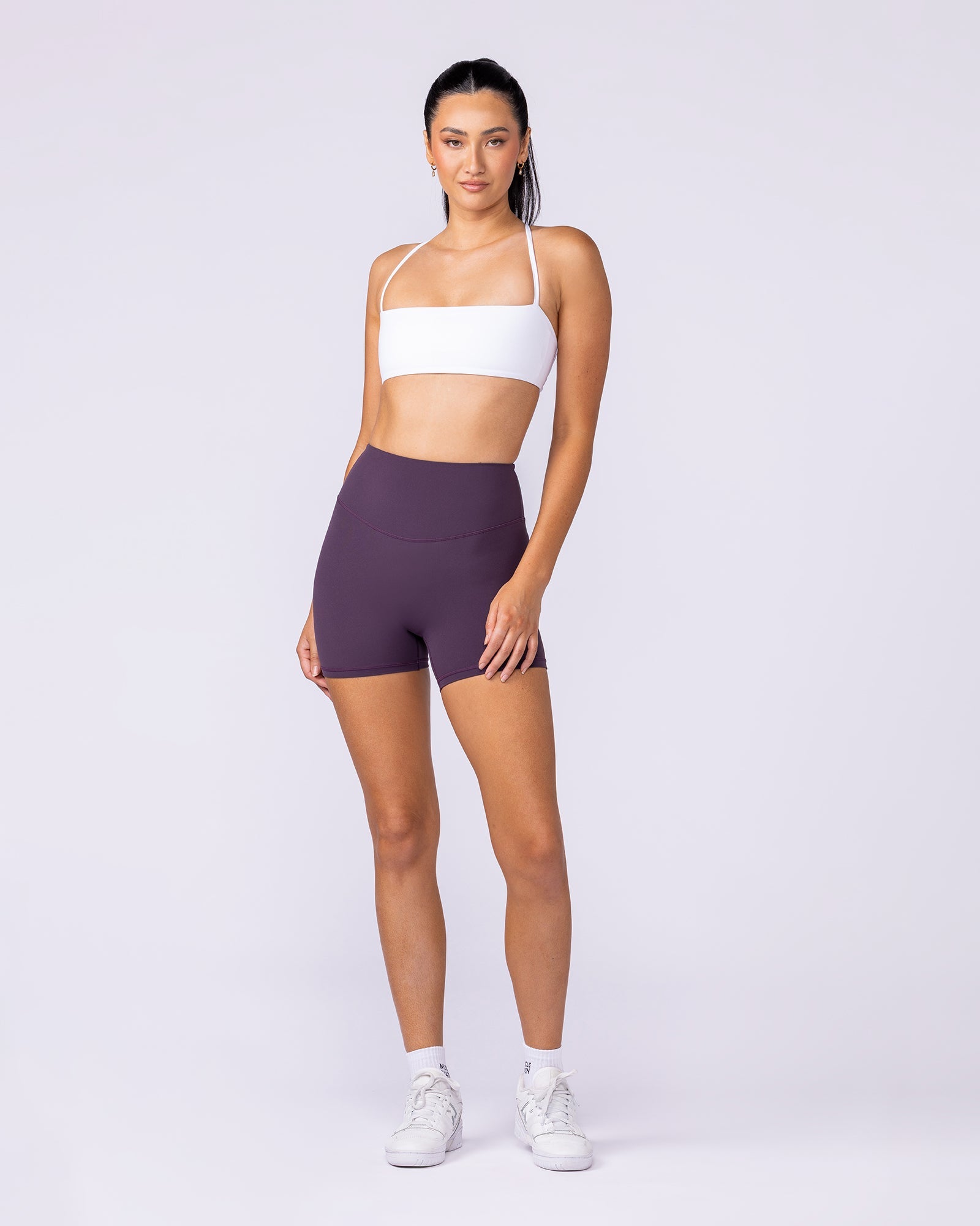 Aura Back Pocket Midway Shorts - Midnight Plum-Shorts-XXS-1125119MIDNTPL-XXS-MNAPPRL45581-6-Muscle Nation