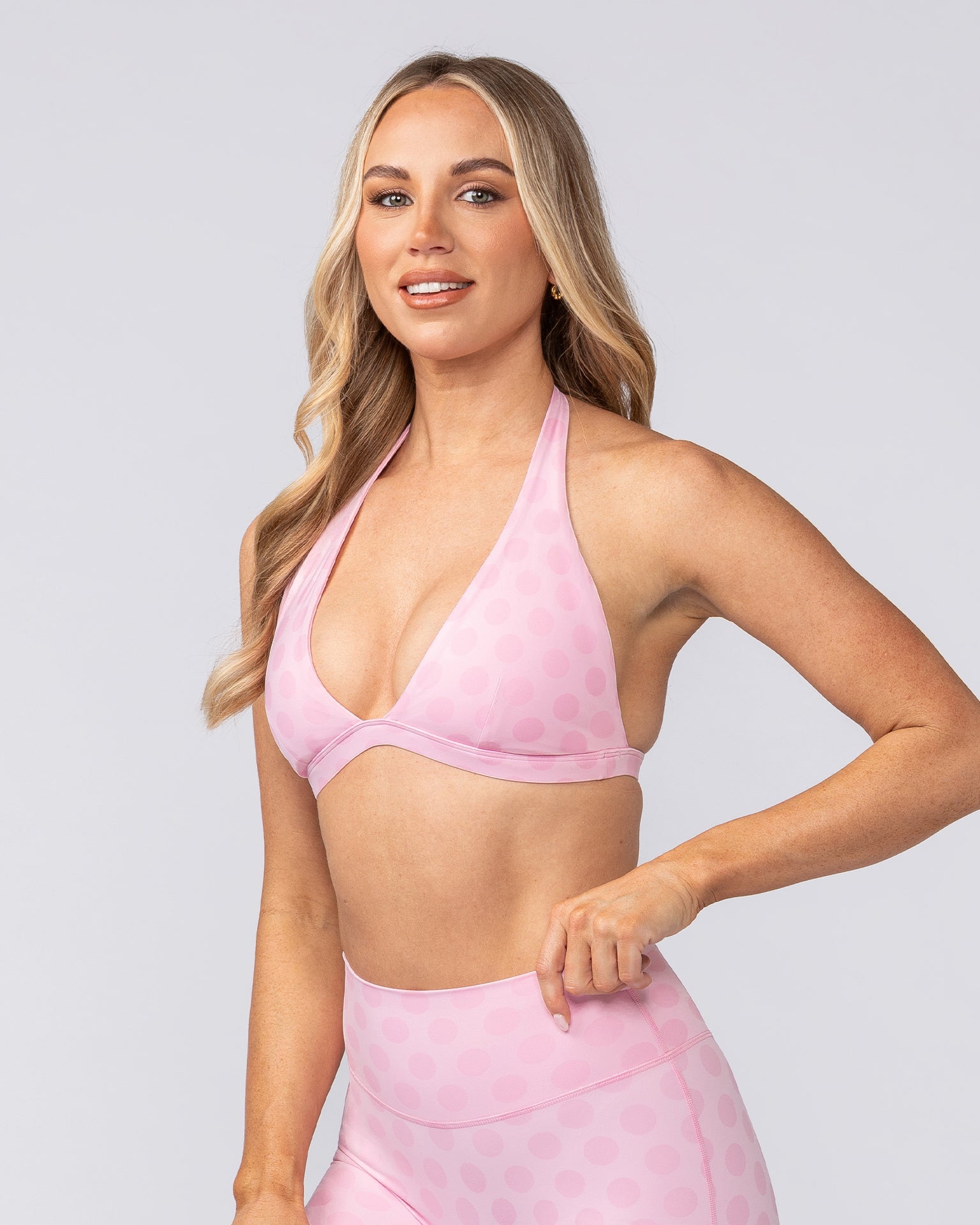 Aura Halter Bralette - Blossom Spot-Sports Bras-XXS-082503BLMSP-XXS-MNAPPRL43655-5-Muscle Nation