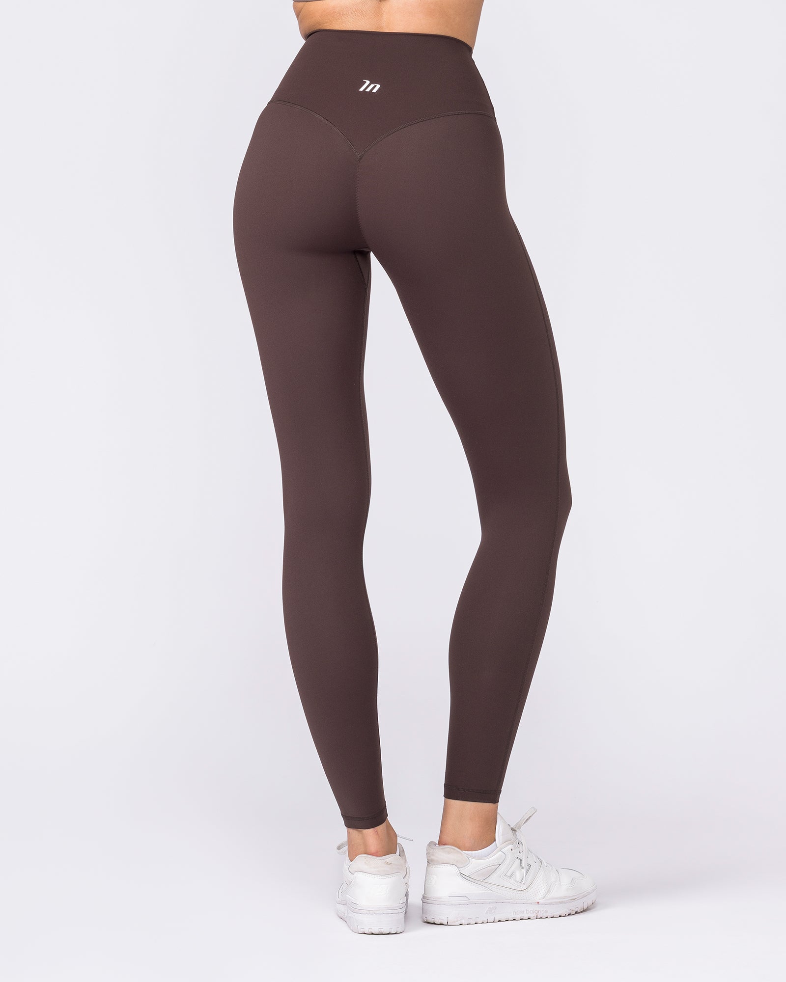 Aura Peachy High Invisible Scrunch Ankle Leggings - Cocoa-Leggings-XXS-032606COCOA-XXS-MNAPPRL48906-6-Muscle Nation
