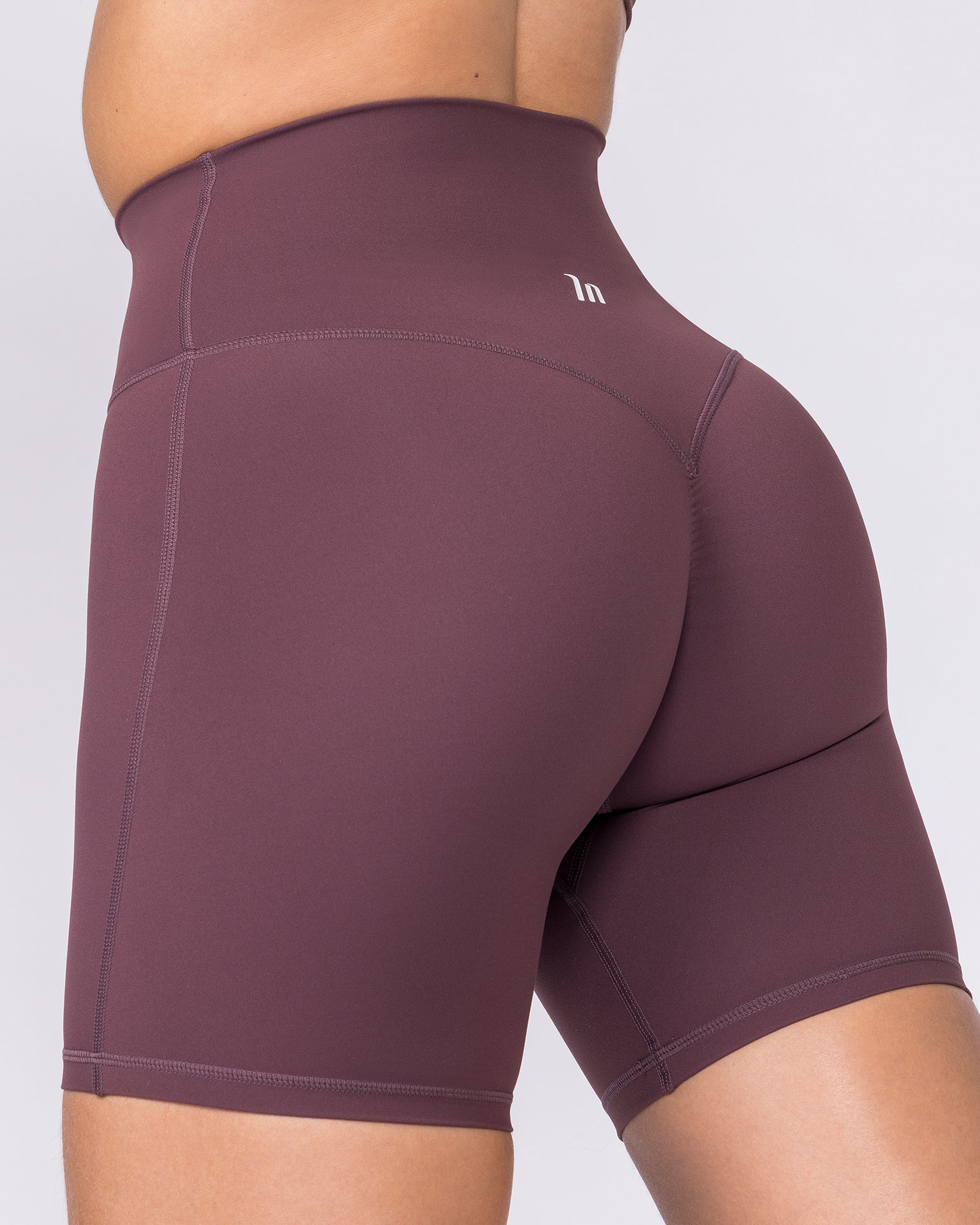 Aura Peachy High Invisible Scrunch Bike Shorts - Dark Cherry-Shorts-XXS-032604DKCHRY-XXS-MNAPPRL48933-3-Muscle Nation