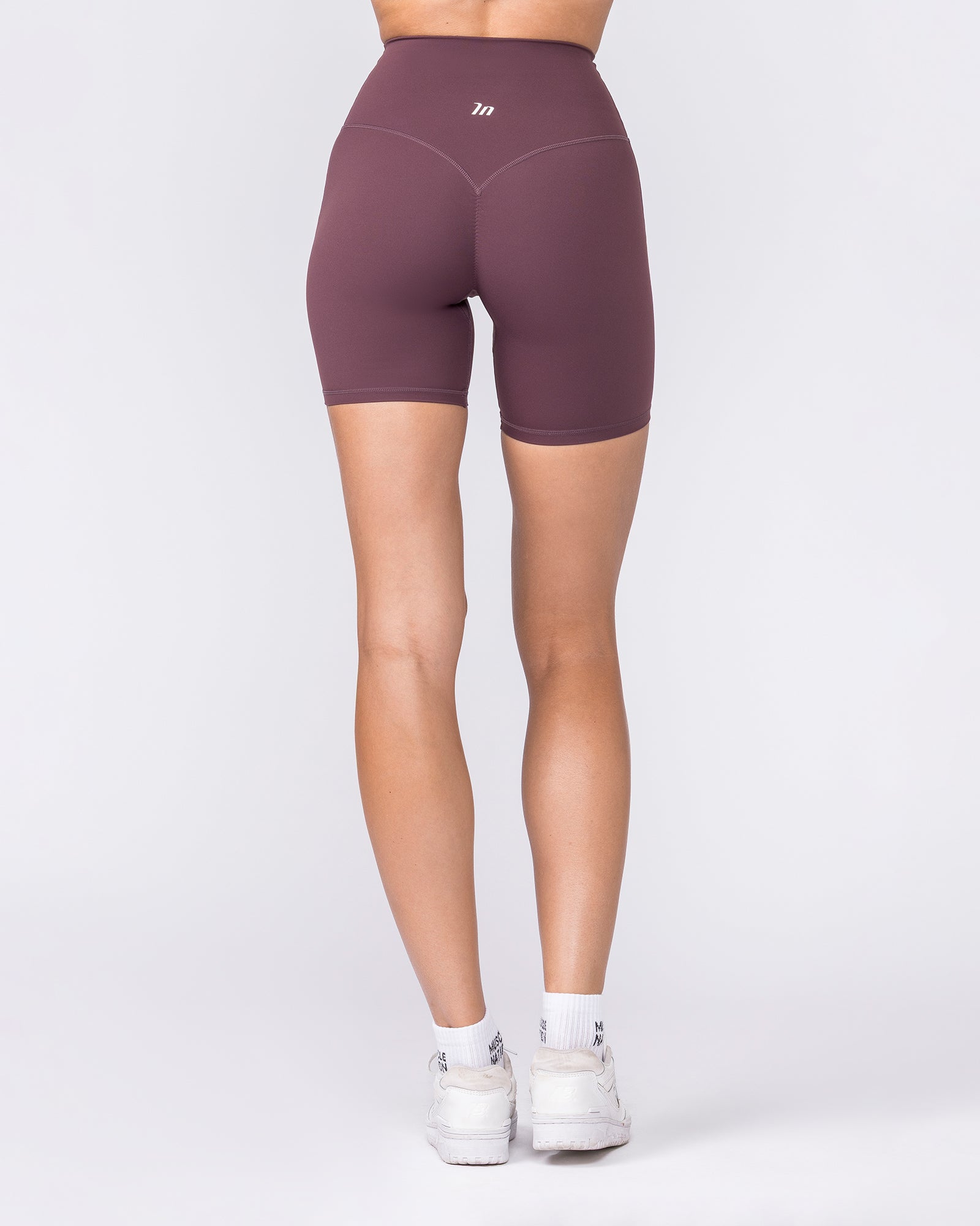 Aura Peachy High Invisible Scrunch Bike Shorts - Dark Cherry-Shorts-XXS-032604DKCHRY-XXS-MNAPPRL48933-6-Muscle Nation