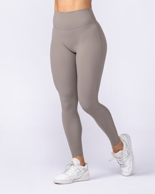 Aura Peachy Invisible Scrunch Ankle Leggings - Oat