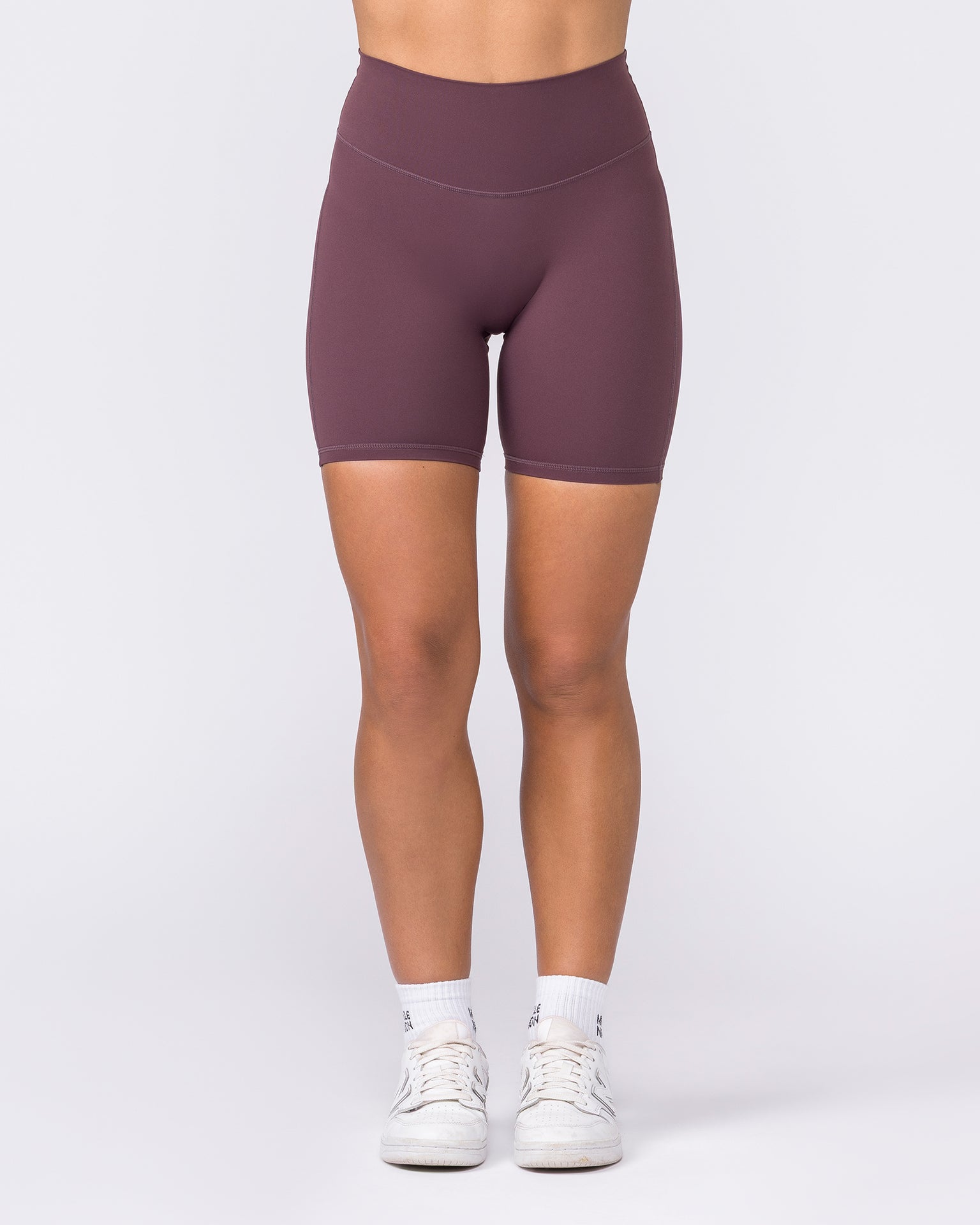 Aura Peachy Invisible Scrunch Bike Shorts - Dark Cherry-Shorts-XXS-032603DKCHRY-XXS-MNAPPRL49032-3-Muscle Nation