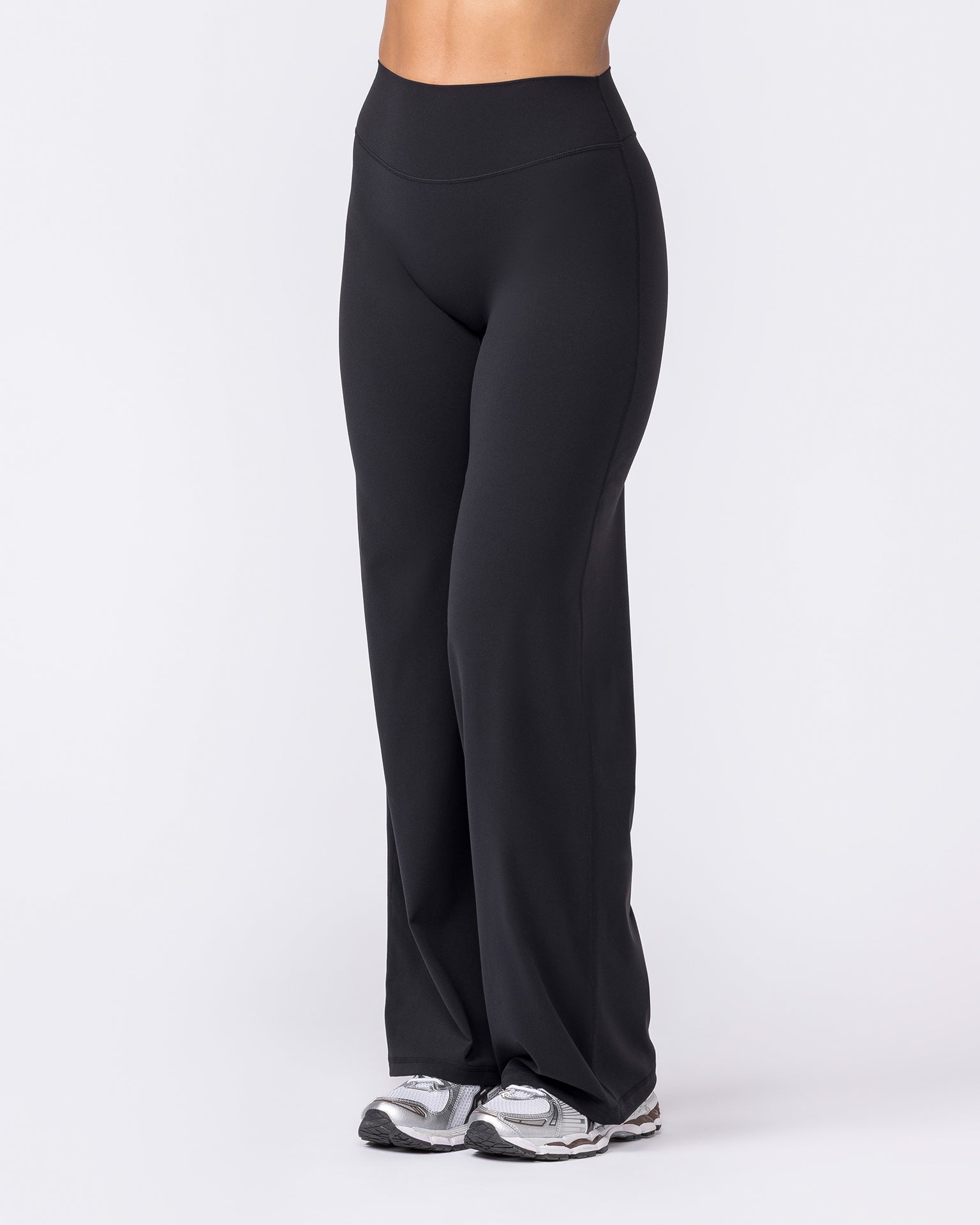 Aura Straight Leg Leggings Long - Black-Leggings-XXS-032657BLK-XXS-MNAPPRL51587-5-Muscle Nation